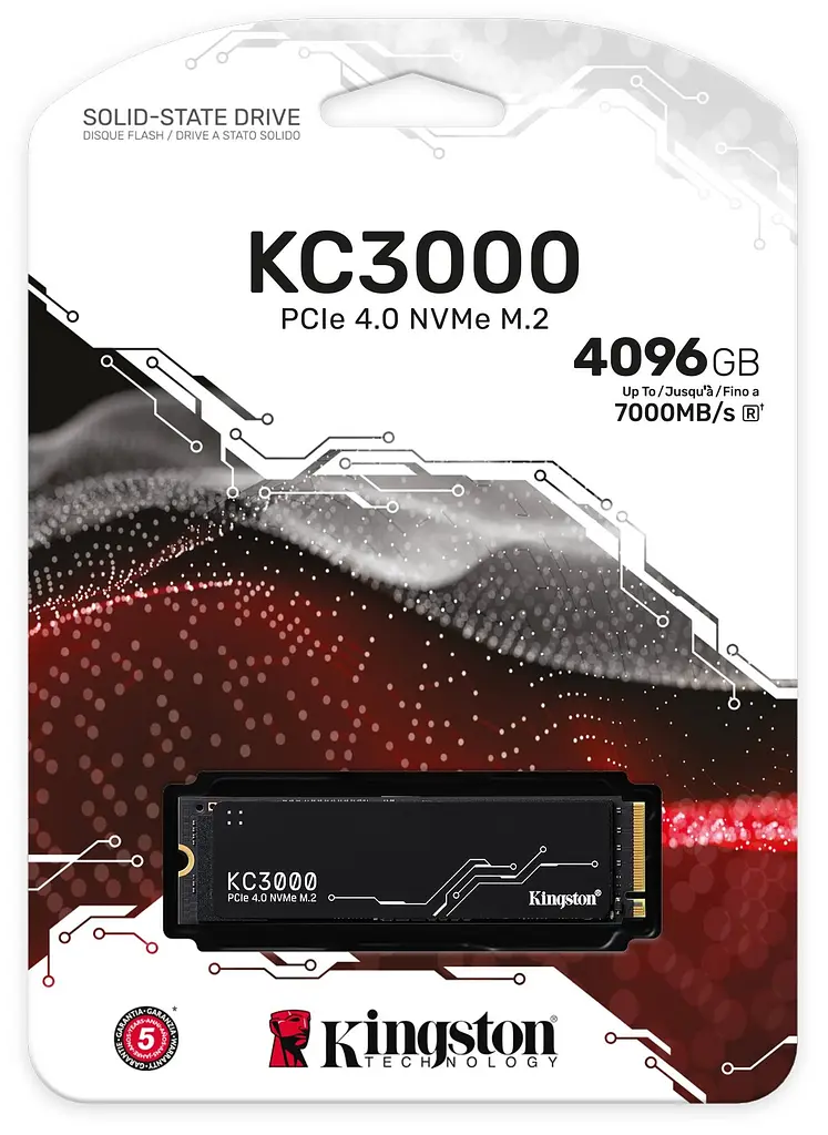 Накопичувач SSD Kingston KC3000 M.2 2280 PCIe 4.0 x4 NVMe 3D TLC 4096GB (SKC3000D/4096G) - фото 3