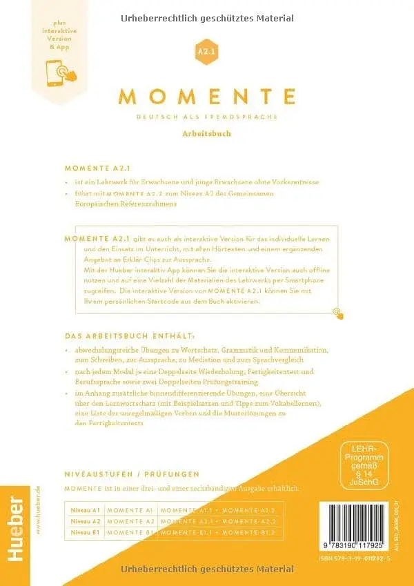 Momente A2.1 Arbeitsbuch plus interaktive Version - фото 2