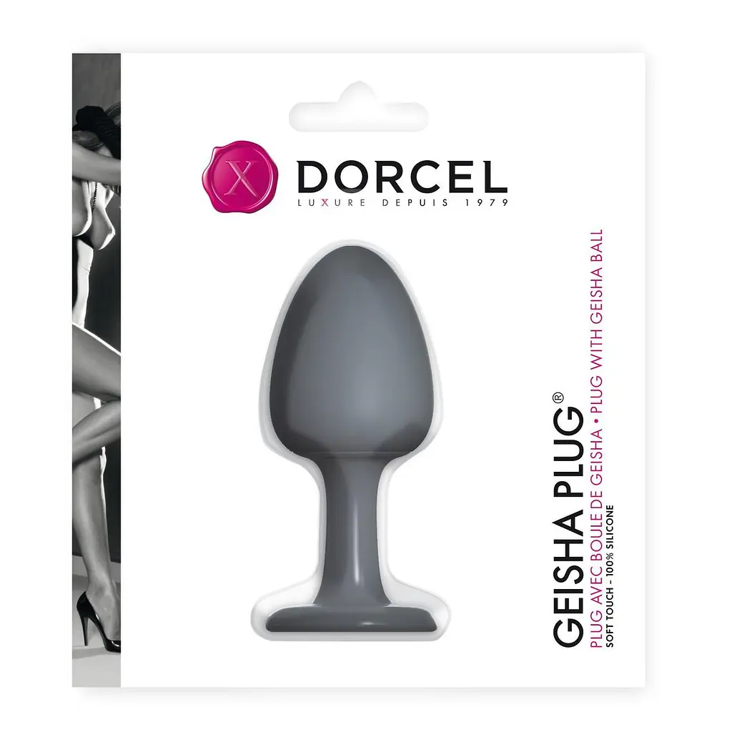 Анальна пробка Dorcel Geisha Plug з кулькою всередині, створює вібрації, макс. діаметр 3,2см - фото 2