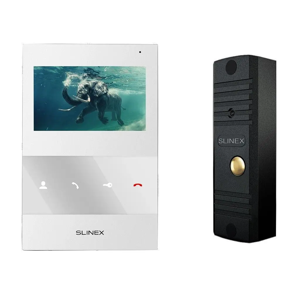 Комплект відеодомофону Slinex (SQ-04M(White) + ML-16НR(Black)) - фото 2