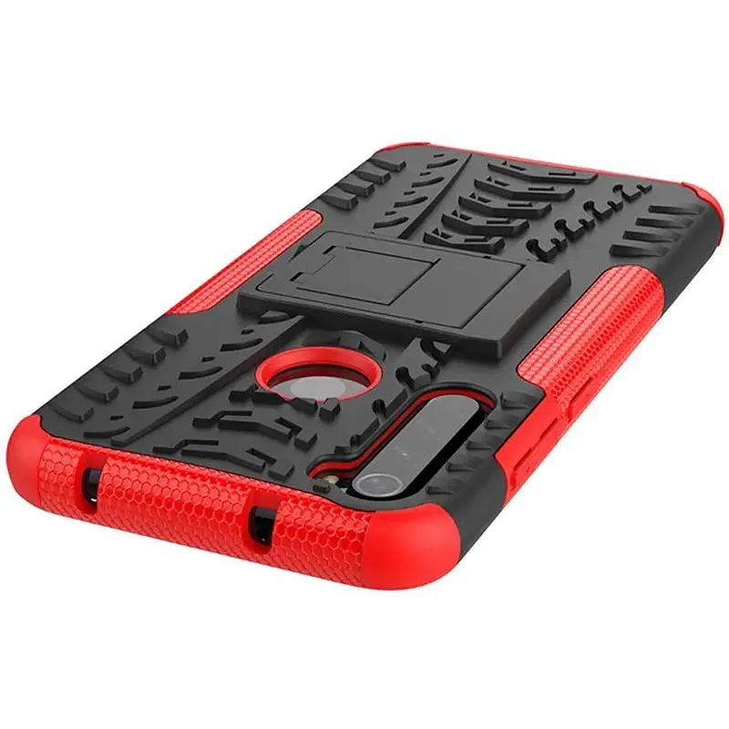 Чохол-накладка Toto Dazzle Kickstand 2 in 1 Case Xiaomi Redmi Note 8 Red - фото 4