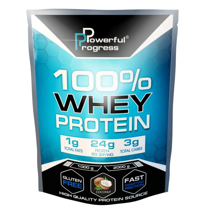 Протеїн Powerful Progress 100% Whey Protein Кокос 1 кг - фото 2