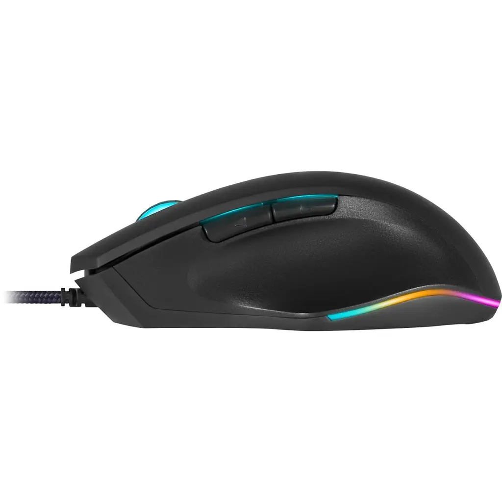 Компьютерная мышка Defender Wolverine GM-700L игровая RGB 7 кн. 12800 dpi черная (52700) - фото 8