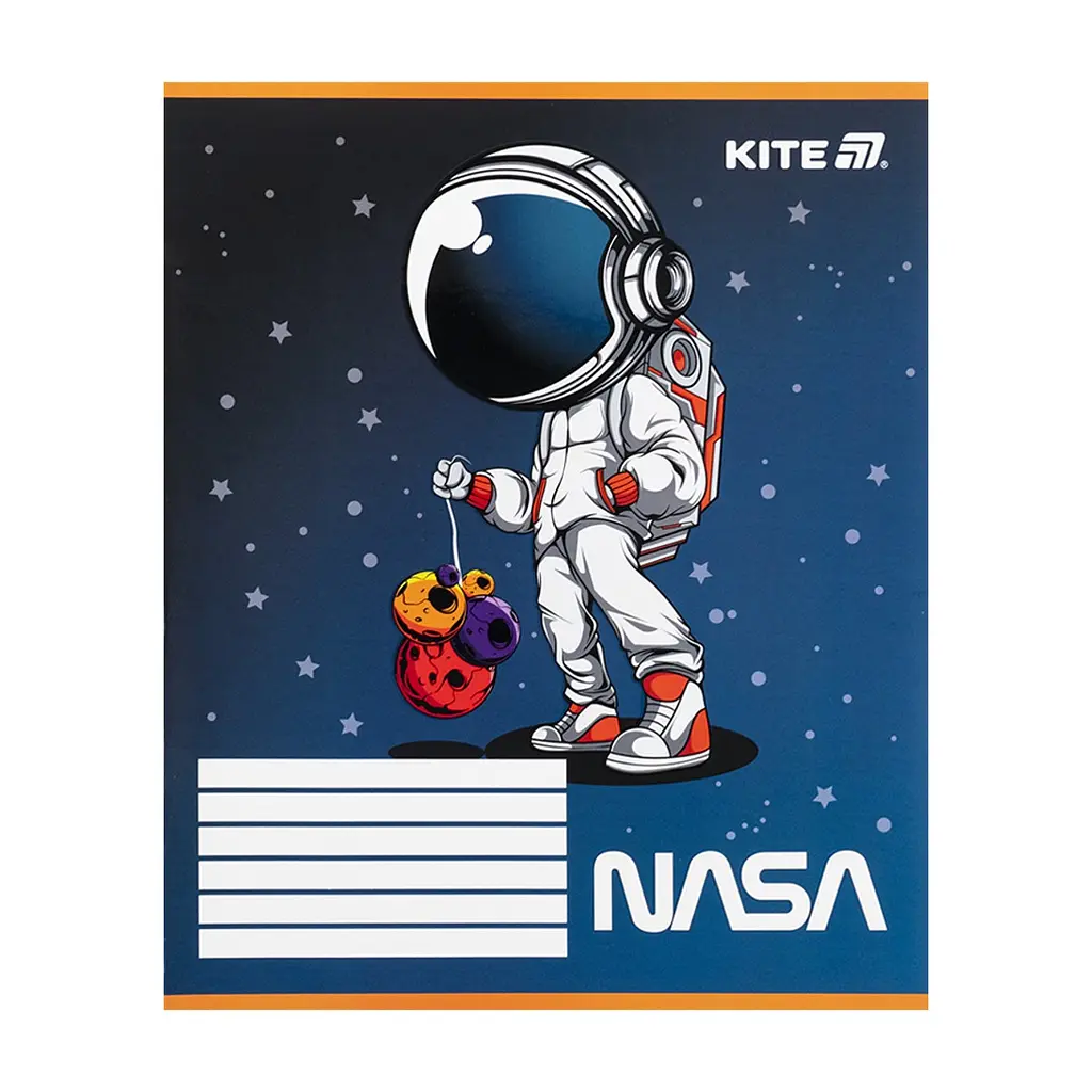Зошит Kite NASA, 12 аркушів, коса лінія (NS25-235), в асортименті - фото 9
