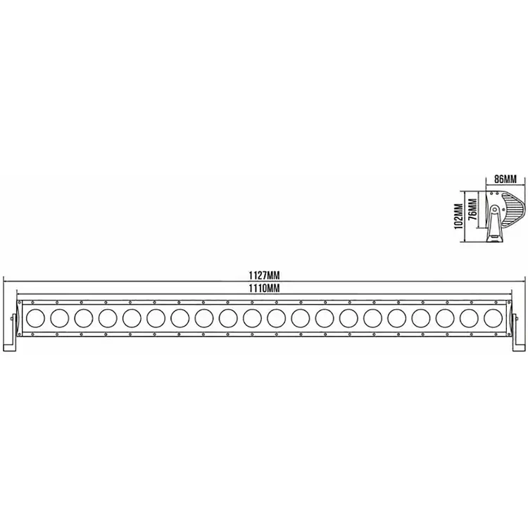 Автофара Belauto Cree Flood LED світлодіодна 20х10W (BOL2010FC) - фото 4