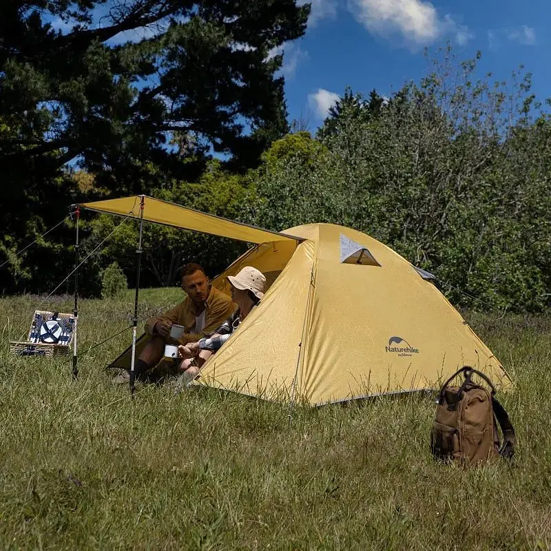 Намет двомісний Naturehike P-Series NH18Z022-P, 210T/65D, темно-синій - фото 3