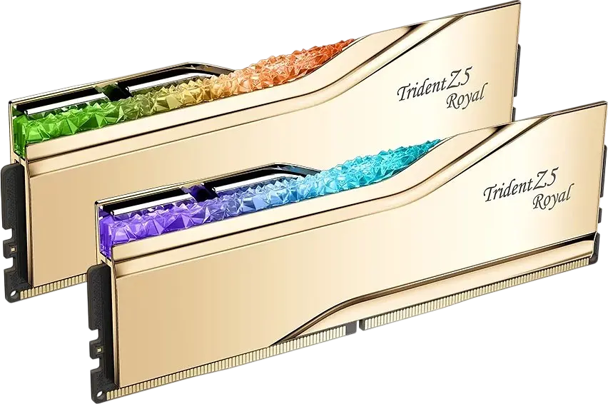 Оперативна пам'ять G.Skill 64GB (2x32GB) DDR5 6000MHz Trident Z5 Royal Gold (F5-6000J2836G32GX2-TR5G) - фото 3