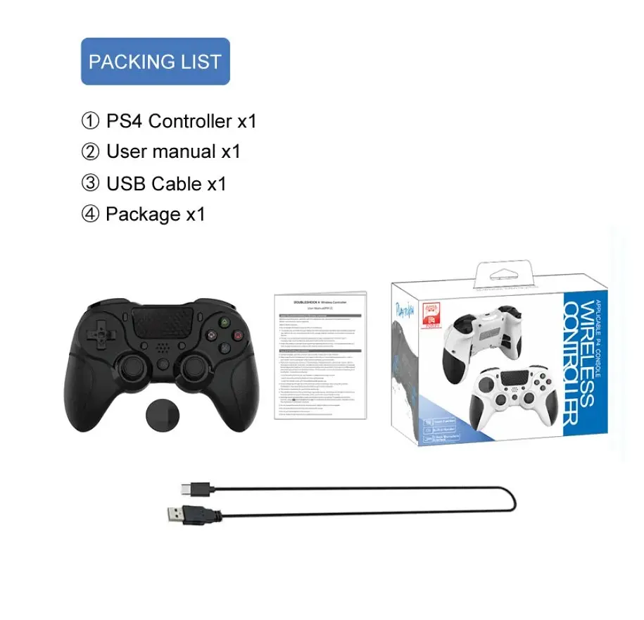 Геймпад джойстик DoubleShock P913 Wireless PS4 Double Motor Vibration DUALSHOCK 4 Black - фото 12