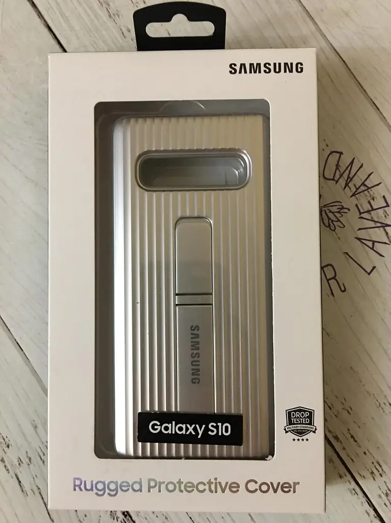 Чохол протиударний із підставкою Official Protective Rugged Standing Cover G973 EF-RG973CSEGRU для Samsung Galaxy S10 Silver - фото 6