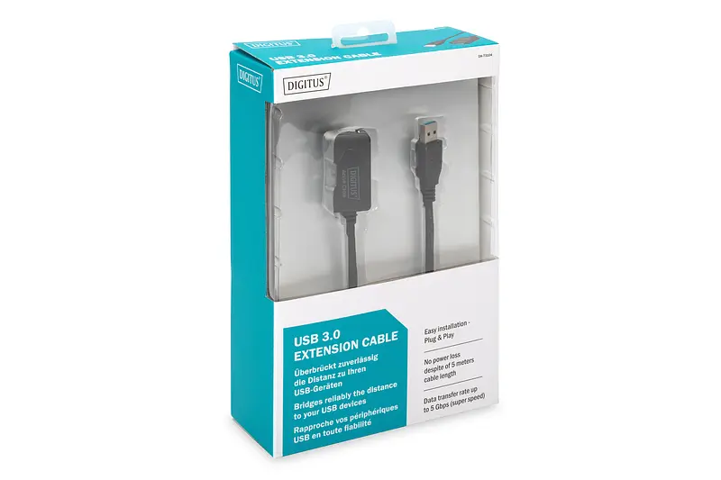 Подовжувач Digitus USB 3.0 Active Cable, A/M-A/F, 5м, чорний teh0013682 - фото 5