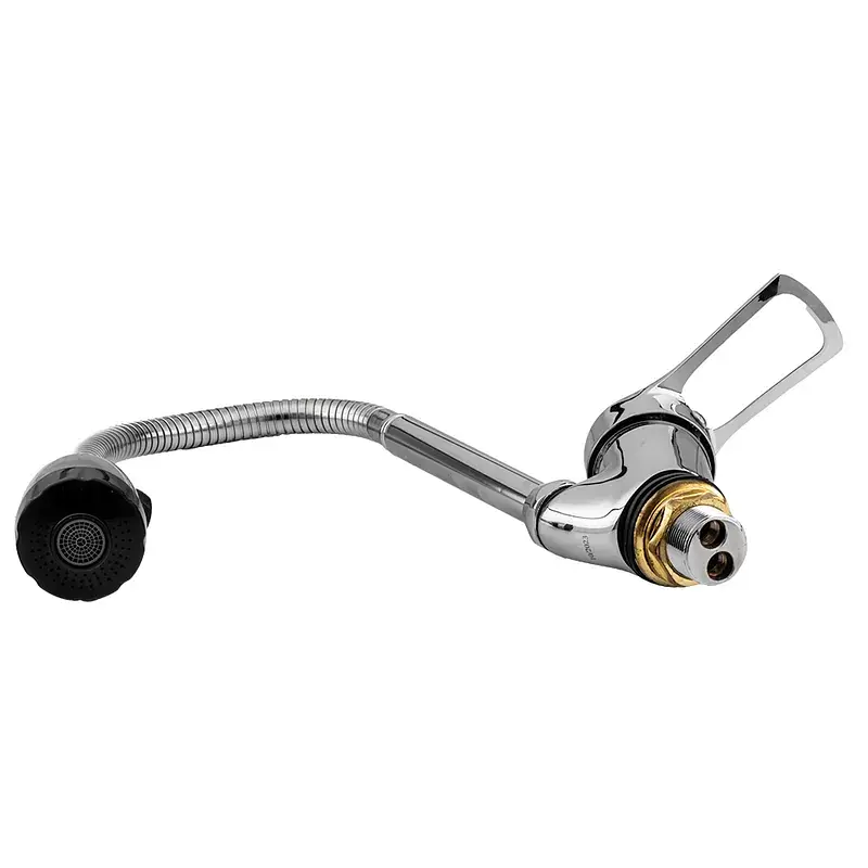 Змішувач s43 Ø40 для кухні гусак гофрований на гайці TAU SM-4B644C (9843150) - фото 3