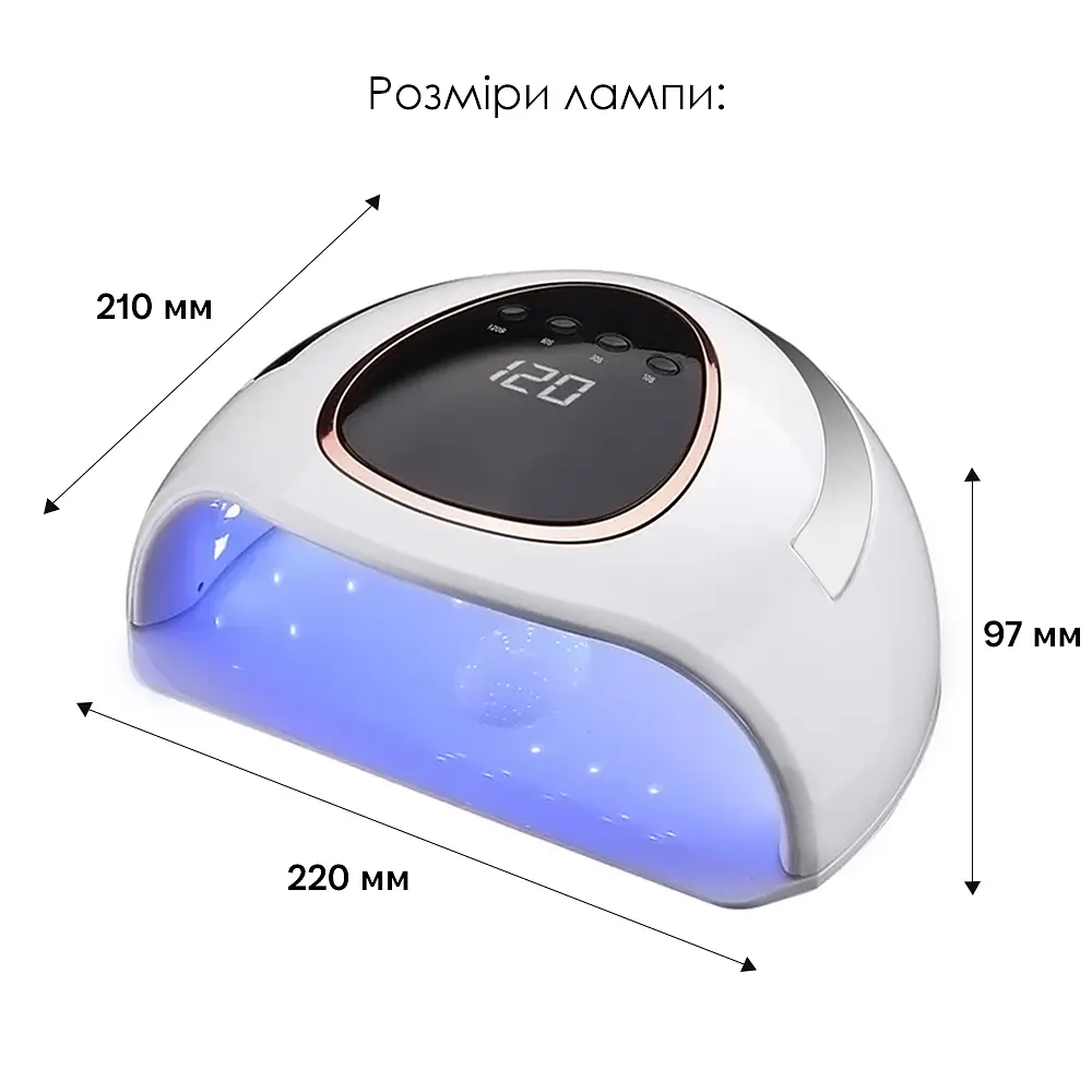 Лампа для манікюру SML K2 146 Вт 48led White - фото 7