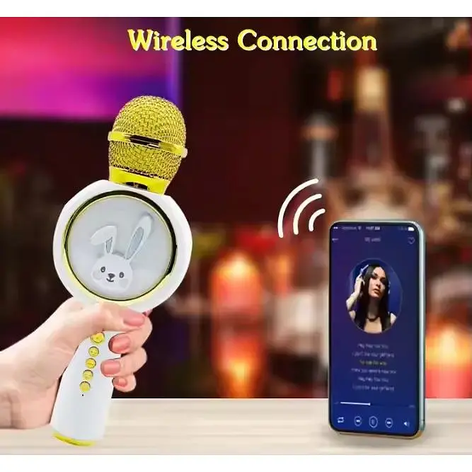 Мікрофон G-Toys Караоке Karaoke speaker X6 White, бездротовий - фото 3