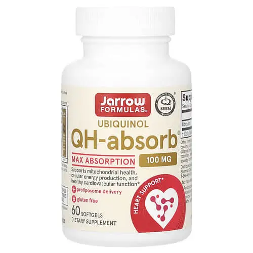 Убіхінол Ubiquinol QH-Absorb100 mg 60 Softgels Jarrow Formulas vit0004829