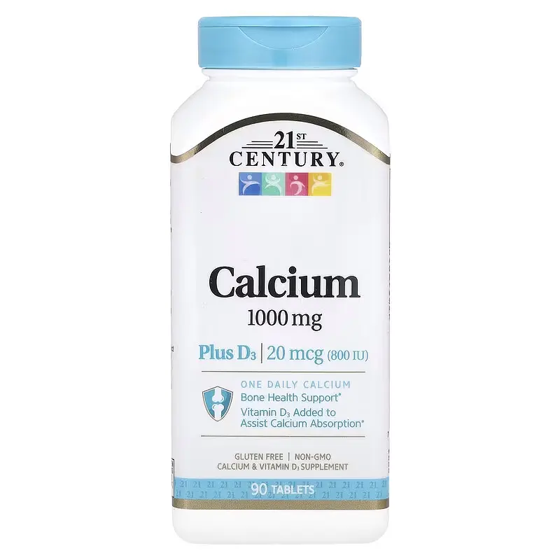 Вітаміни та мінерали Calcium Plus D3, 90 таблеток 21st Century vit0001081