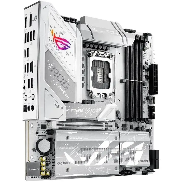 Материнская плата Asus Rog Strix B860-G Gaming WIFI s1851 B860 4xDDR5 M.2 DP HDMI USB Type-C Wi-Fi BT mATX белый - фото 2