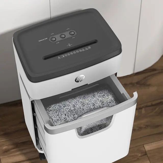 Знищувач документів HP OneShred 12MC, A4, 80g х 12 листів, 2*15, 25 л, P-5 - фото 8