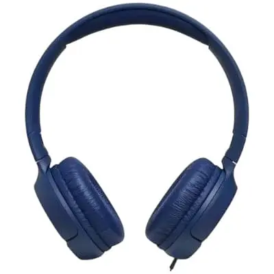 Наушники полноразмерные проводные JBL T500 (JBLT500BLU) синие JBLT500BLU - фото 2