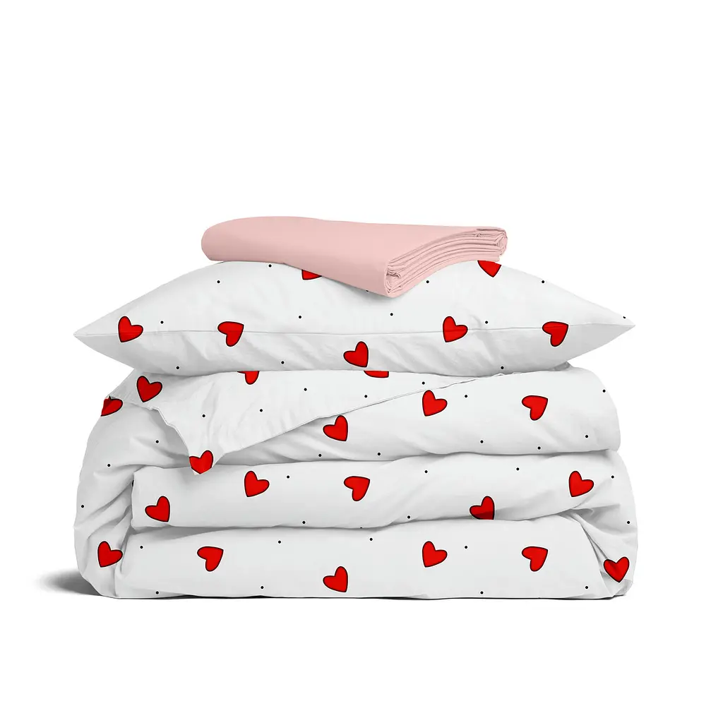 Дитяча постільна білизна в ліжечко CHERRY HEARTS CS1 COSAS (4822052399781)