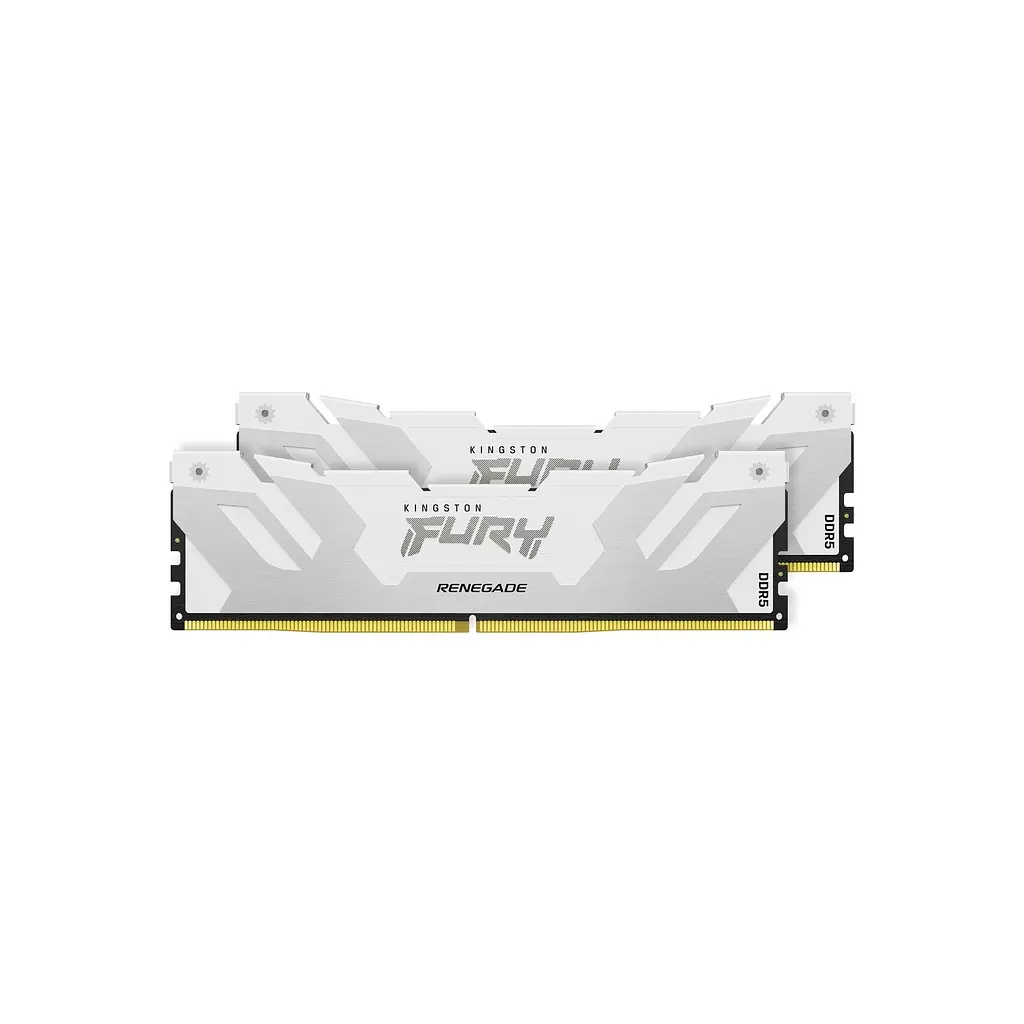 Модуль пам'яті для комп'ютера DDR5 32GB (2x16GB) 8000 MHz Renegade White Kingston Fury (ex.HyperX) (KF580C38RWK2-32) - фото 2
