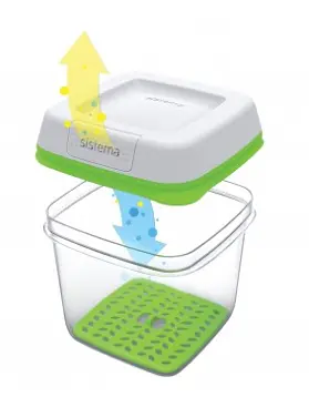 Контейнер Sistema для хранения овощей/фруктов/ягод 1,5 л, 1 шт. (53110) - фото 3