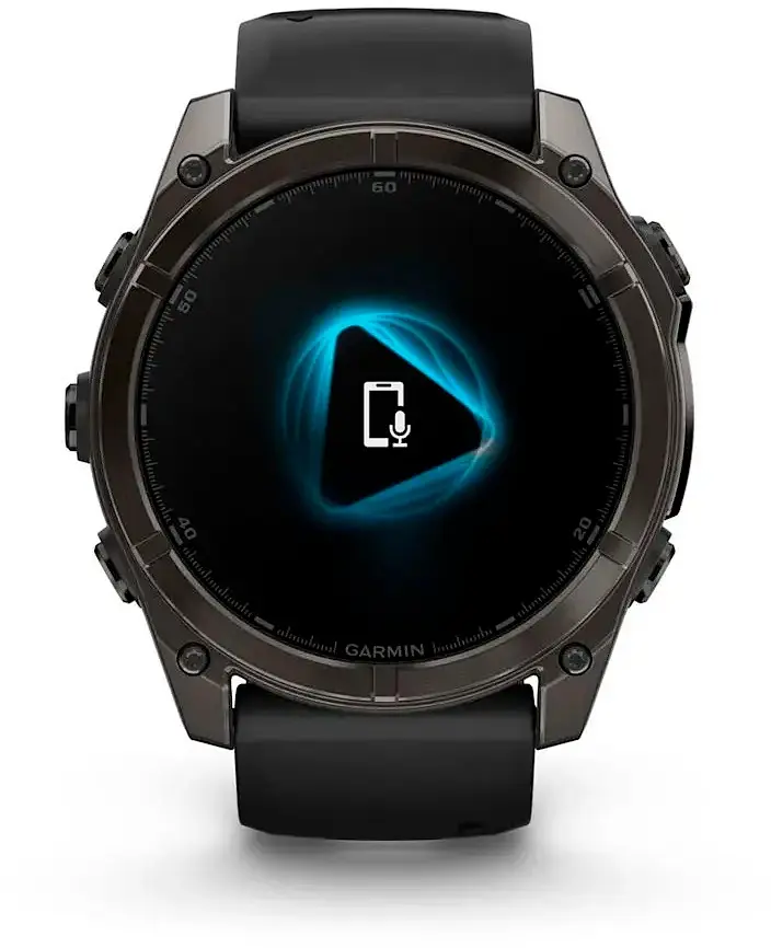 Смарт-часы Garmin Fenix 8 47mm AMOLED Sapphire Carbon Gray DLC Titanium with Black Silicone Band (010-02904-29) EU - фото 5