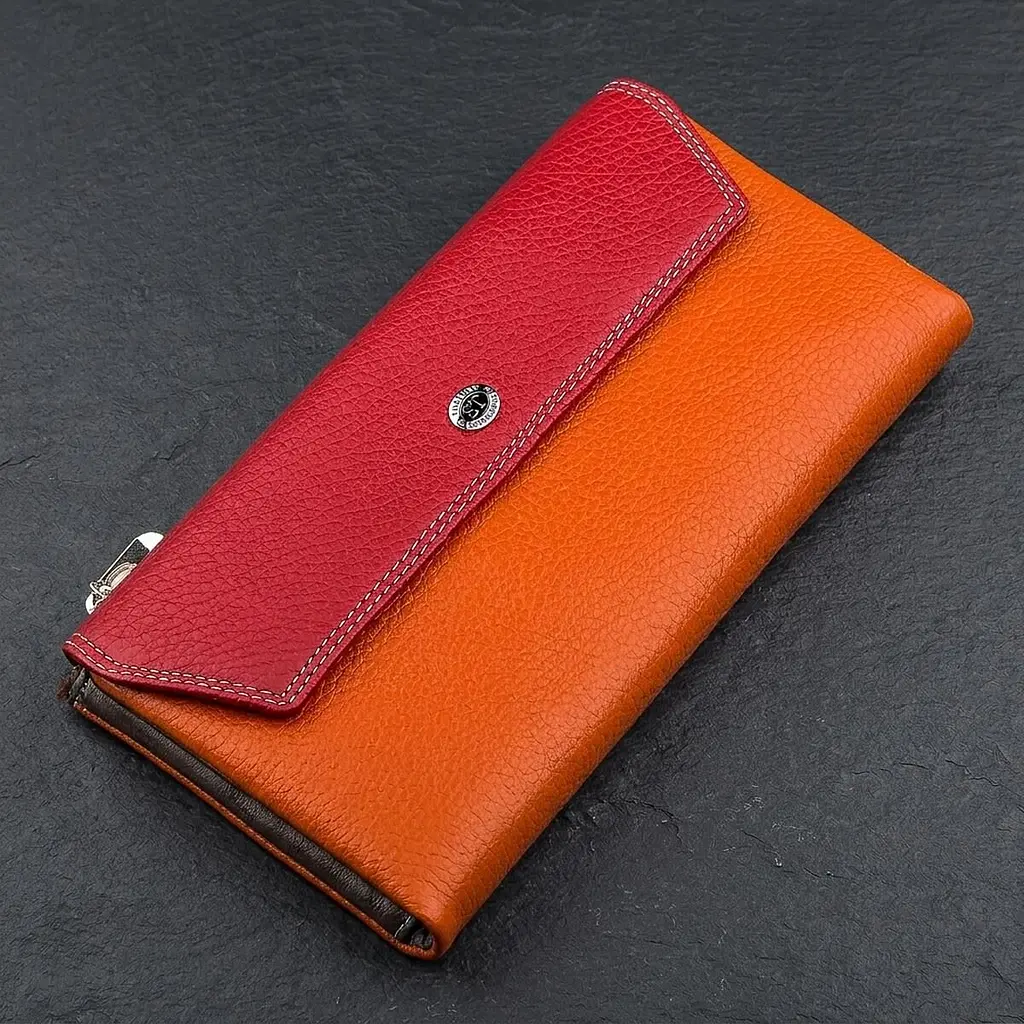 Гаманець жіночий ST Leather 18406 (SB42-2) багатофункціональний червоний - фото 11