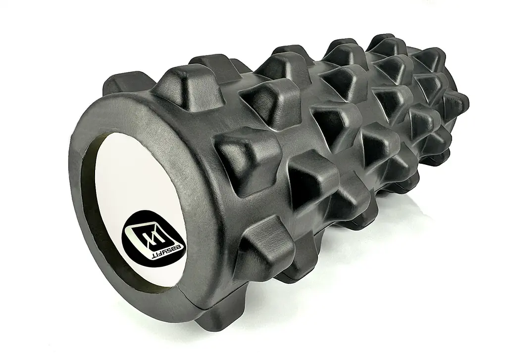Масажний ролик EasyFit Grid Roller PRO 33 см Чорний - фото 3