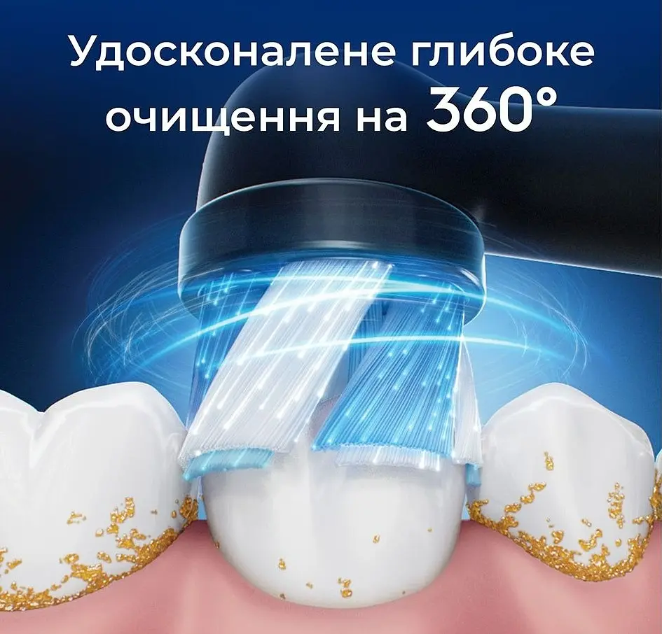 Насадка для зубної електрощітки Braun Oral-B iO RB CBF-8 Ultimate Clean Black (8 шт) - фото 8