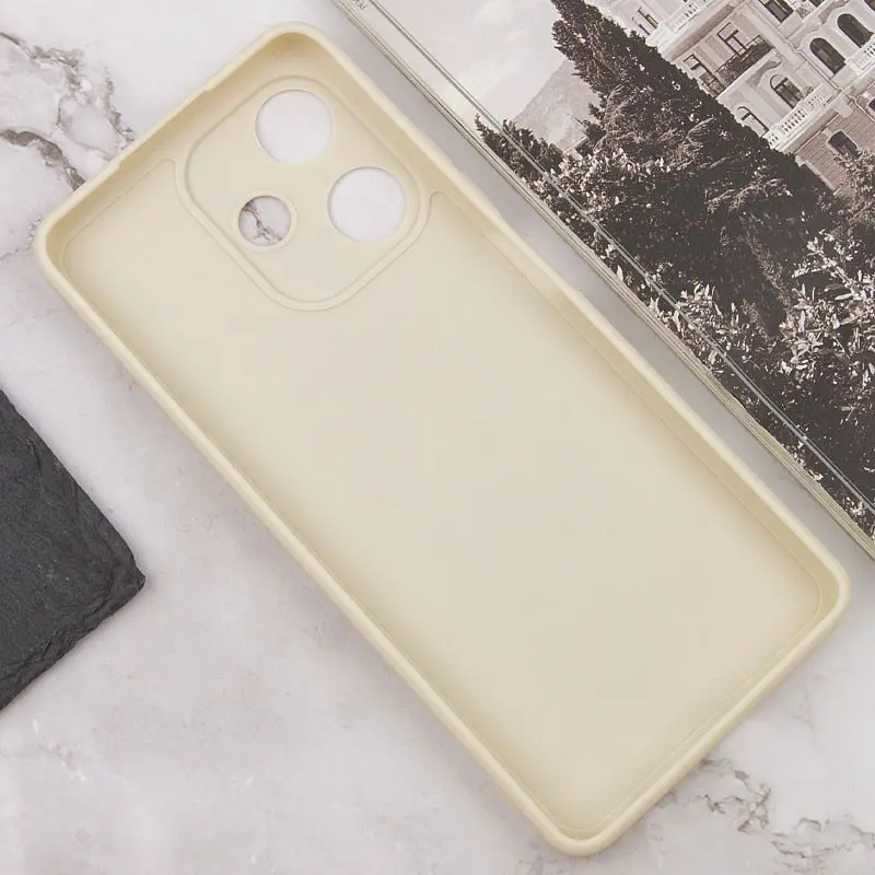 Силіконовий чохол Candy Full Camera для Infinix Hot 30i Бежевий / Antique White - фото 3