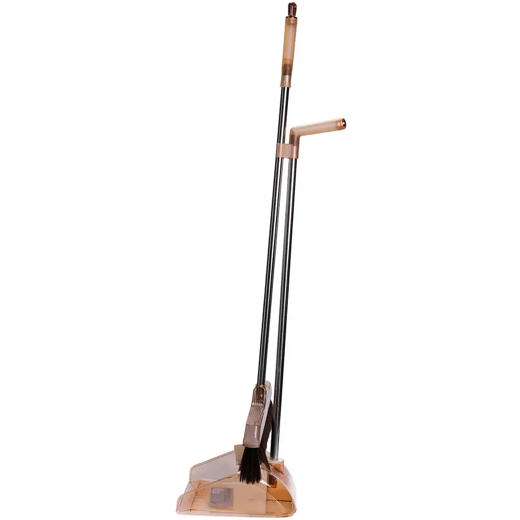 Комплект для прибирання Household Cleaning Products віник з совком 105 см коричневий HP-35015-8G - фото 4