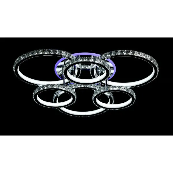 Стельова LED люстра з пультом і нічником Splendid-Ray 30-4022-45 - фото 5