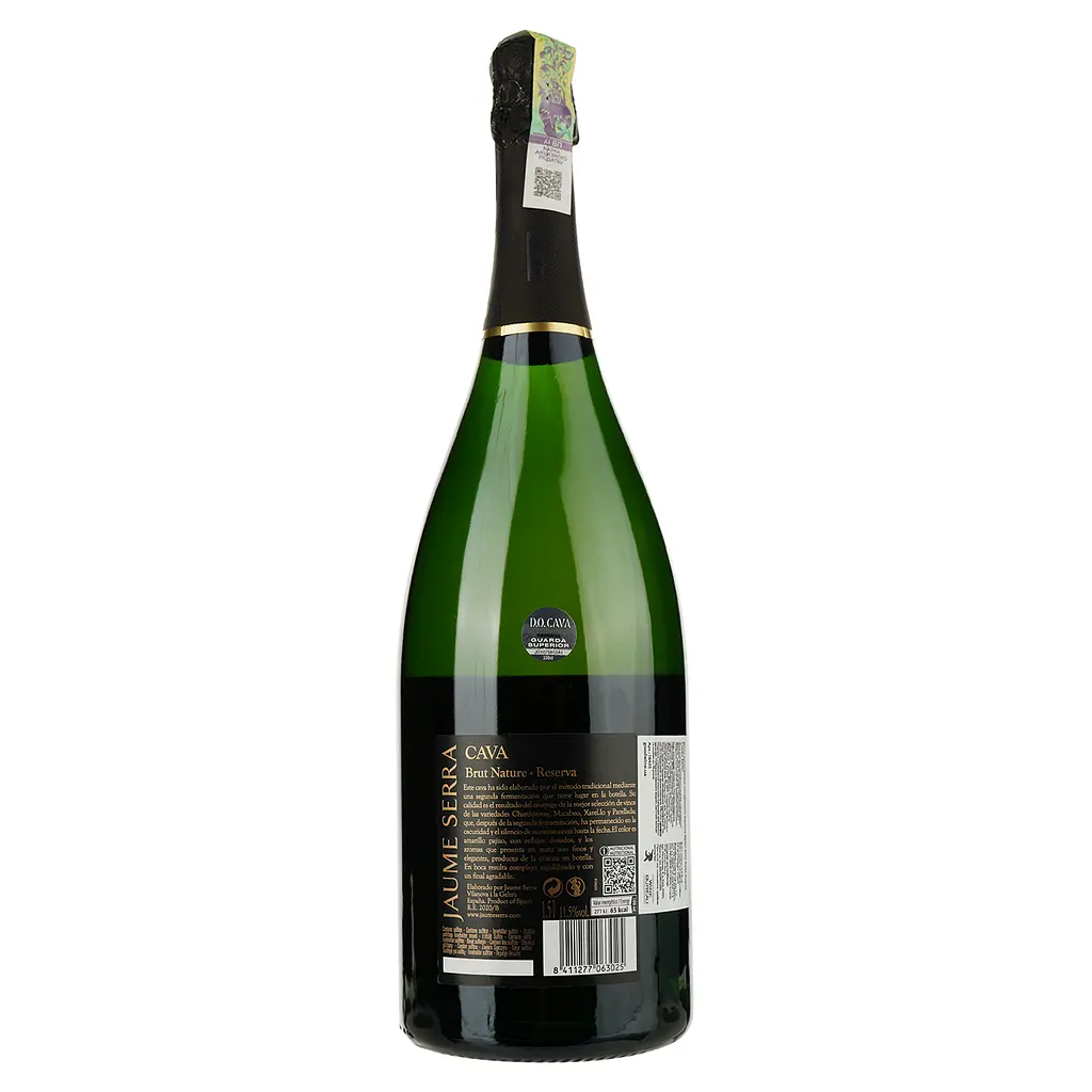 Уценка. Вино игристое Jaume Serra Cava Brut, белое, брют, DO, 11,5%, 1,5 л (16455) - фото 3