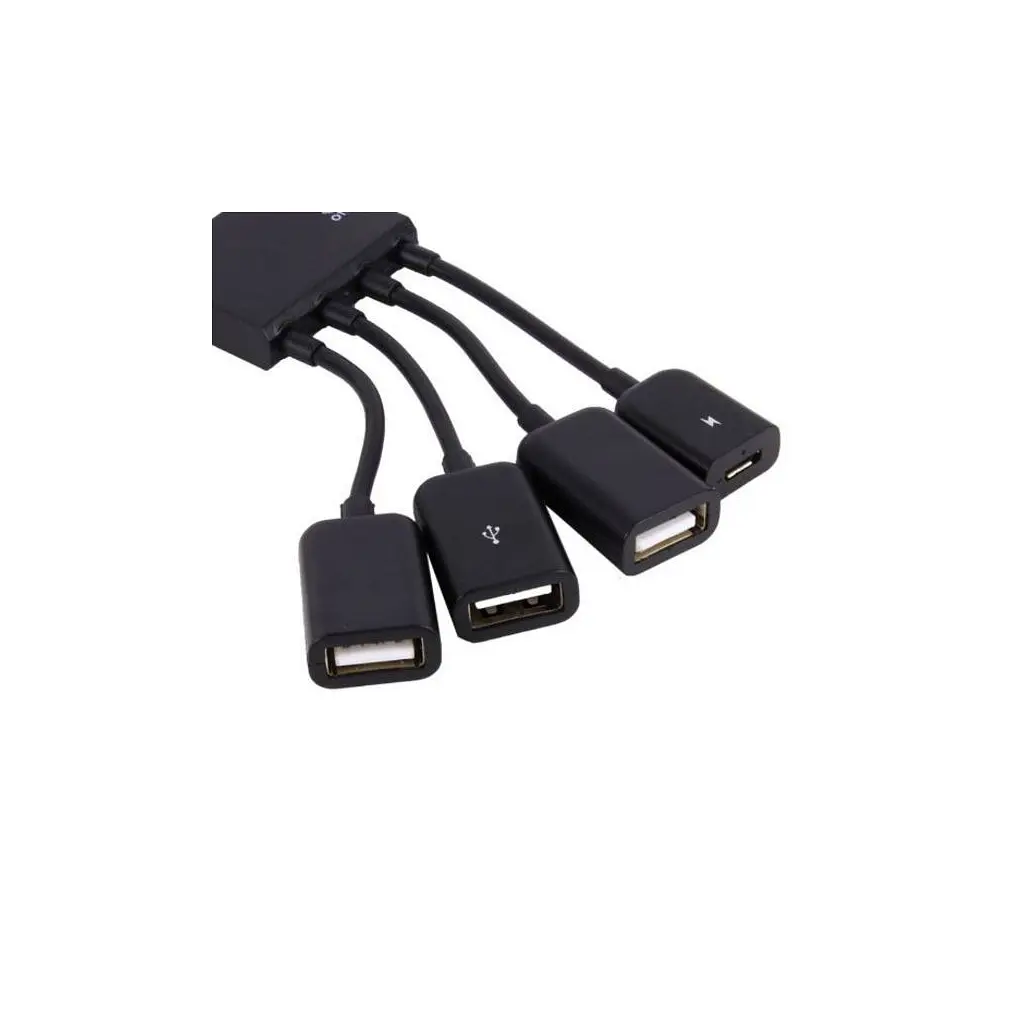 Концентратор Lapara LA-MicroUSB-OTG-HUB black - фото 4