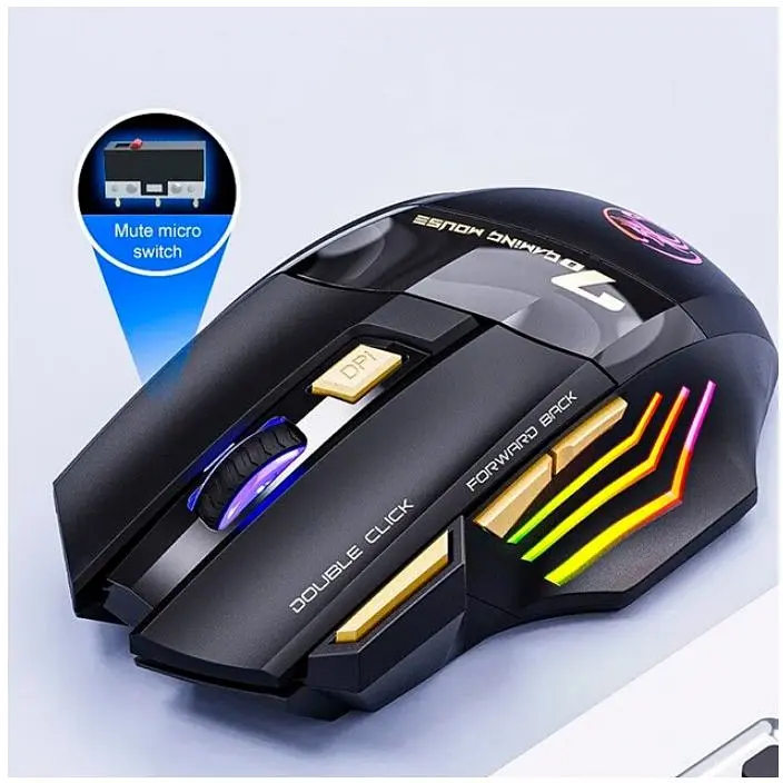 Игровая мышь беспроводная iMICE GWX7 7 кнопок аккумулятор 3200dpi 2.4Ghz Bluetooth - фото 7