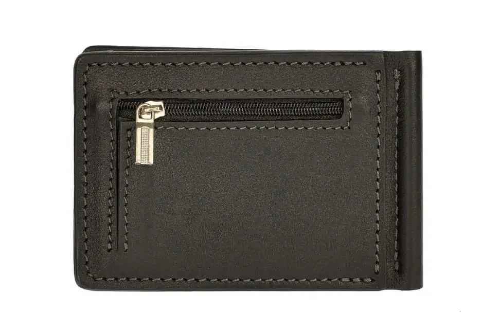 Зажим для купюр с монеткой Grande Pelle 11.5х8х0.5 см acs0032183 - фото 2