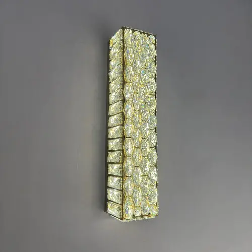 Современный настенный LED светильник для кухни и спальни Linisoln 595-520 FG золото стекло 52 см 55W 3 режима - фото 3