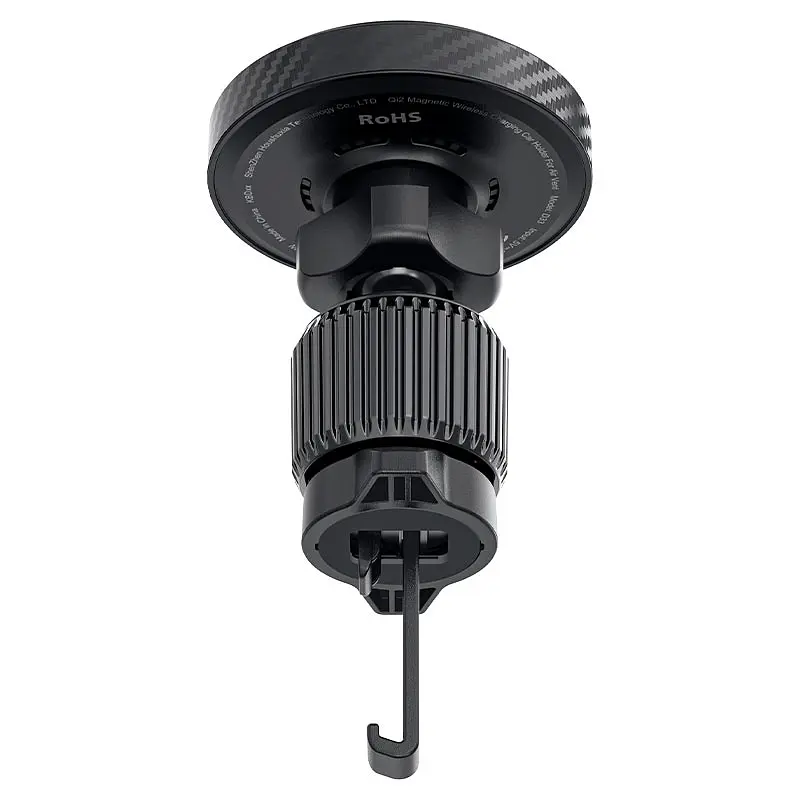 Автотримач для телефона з БЗП ACEFAST D33 Qi2 magnetic wireless charging car holder for air vent Black (6974316280293) - фото 4