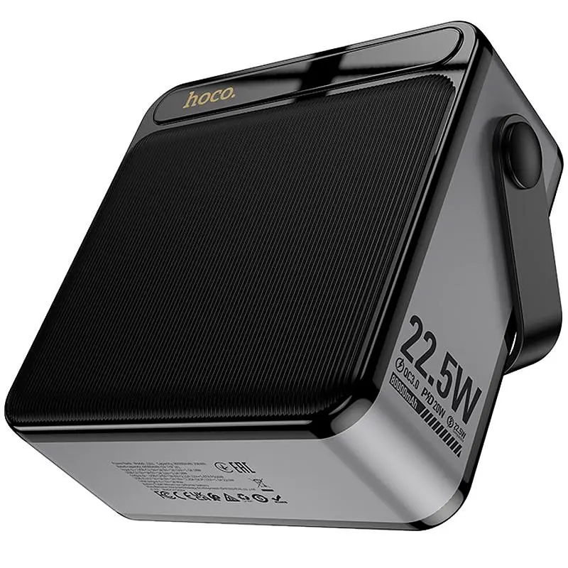 Портативний ЗП Power Bank Hoco J161 Power 22.5W+PD20W with lighting 80000 mAh Black / Gray - фото 6