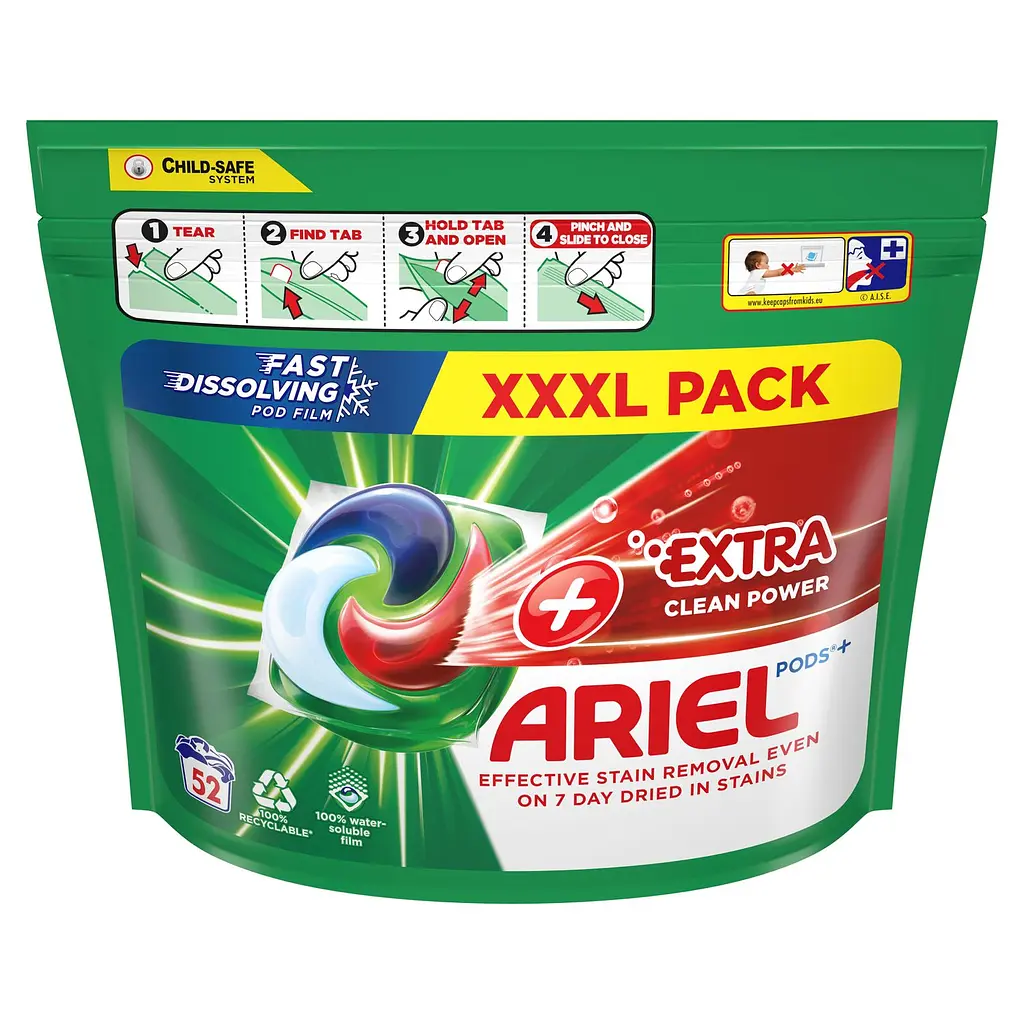 Капсули для прання Ariel Pods+ Сила Екстраочищення 52 шт. - фото 2