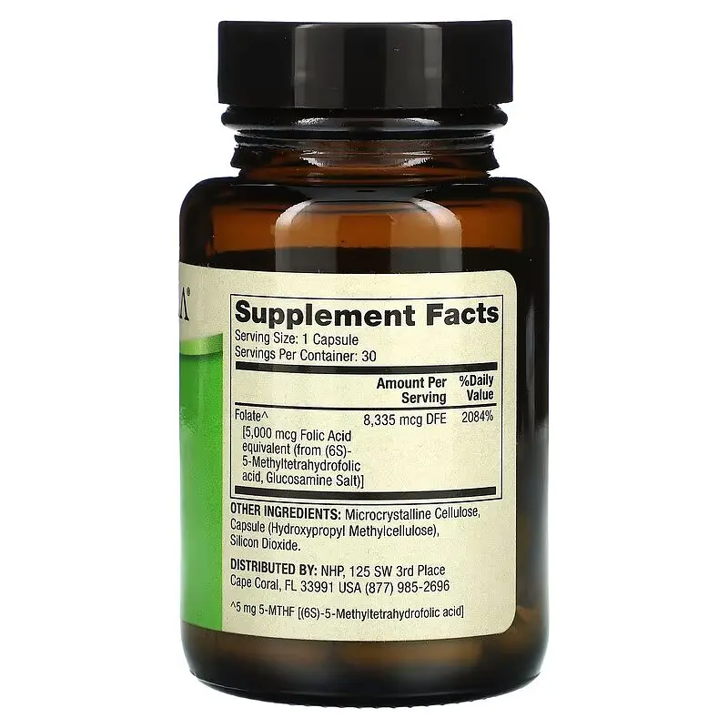 Вітамін В9 Dr. Mercola Methyl Folate 5 mg, 30 капсул - фото 2