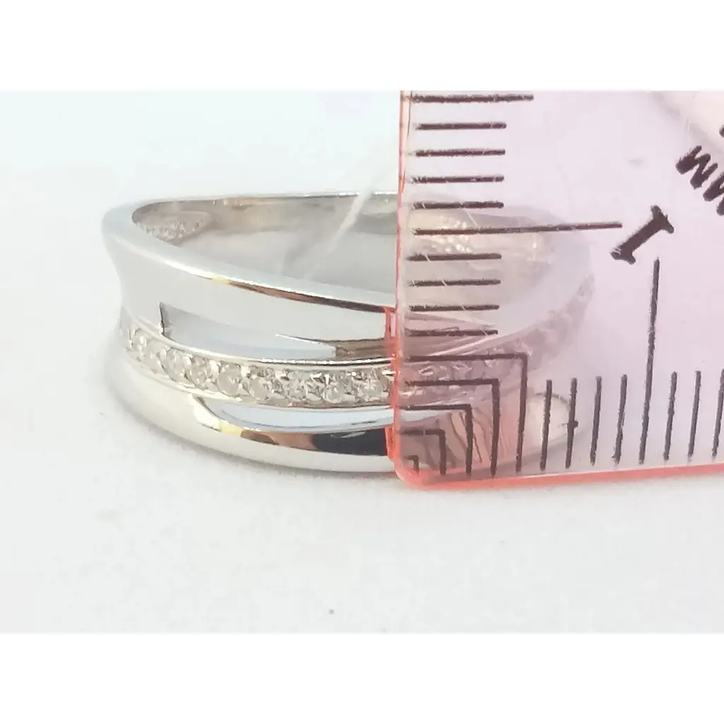Срібне кільце Харківська ювелірна фабрика з фіанітами. 14377-Р 18 - фото 6