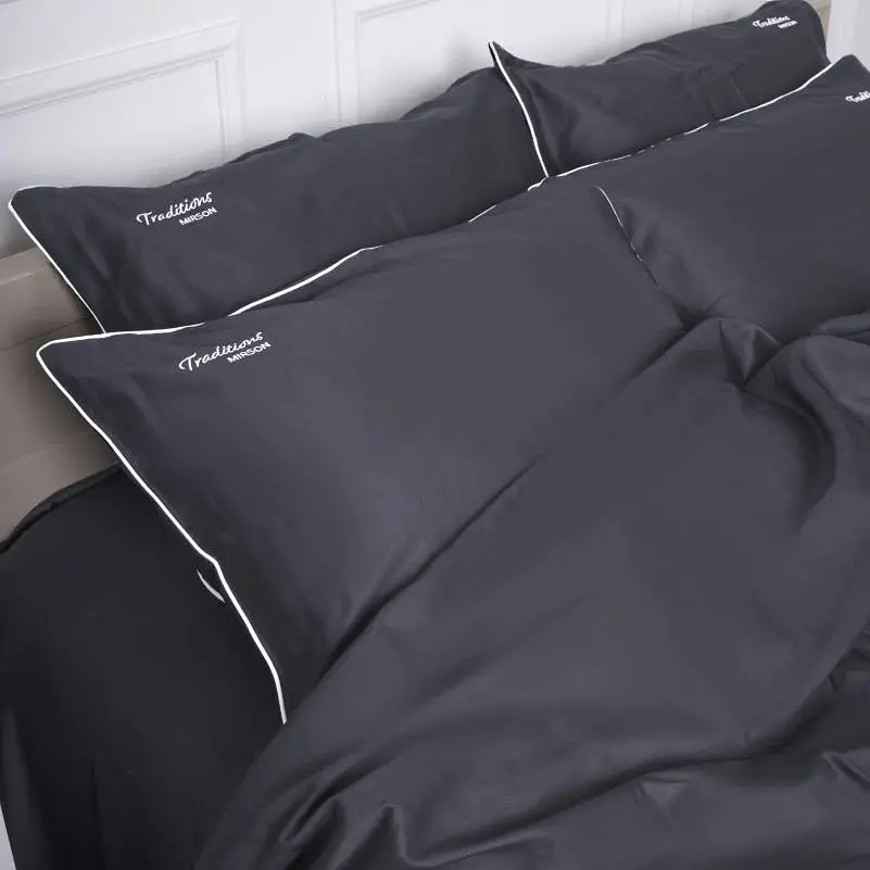 Комплект постільної білизни MirSon Сатин Elit 0240 Iron grey Traditions 160х220 см (2200010537871) - фото 3