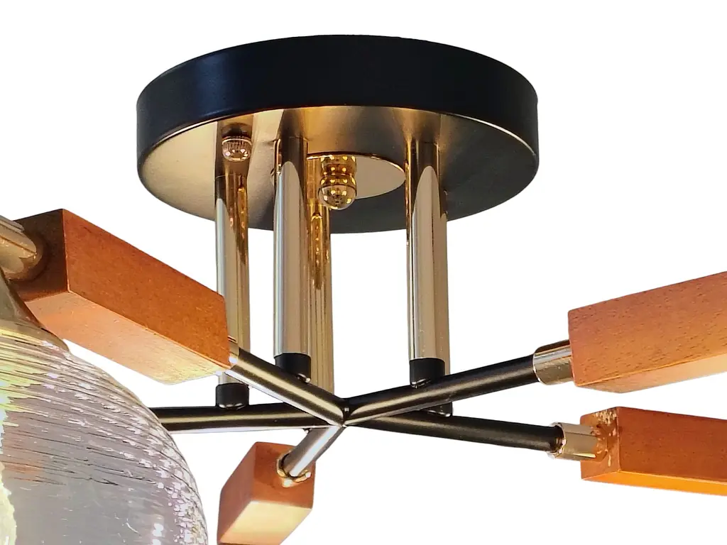 Класична люстра Brille LK-726S/5 E27 BK - фото 5