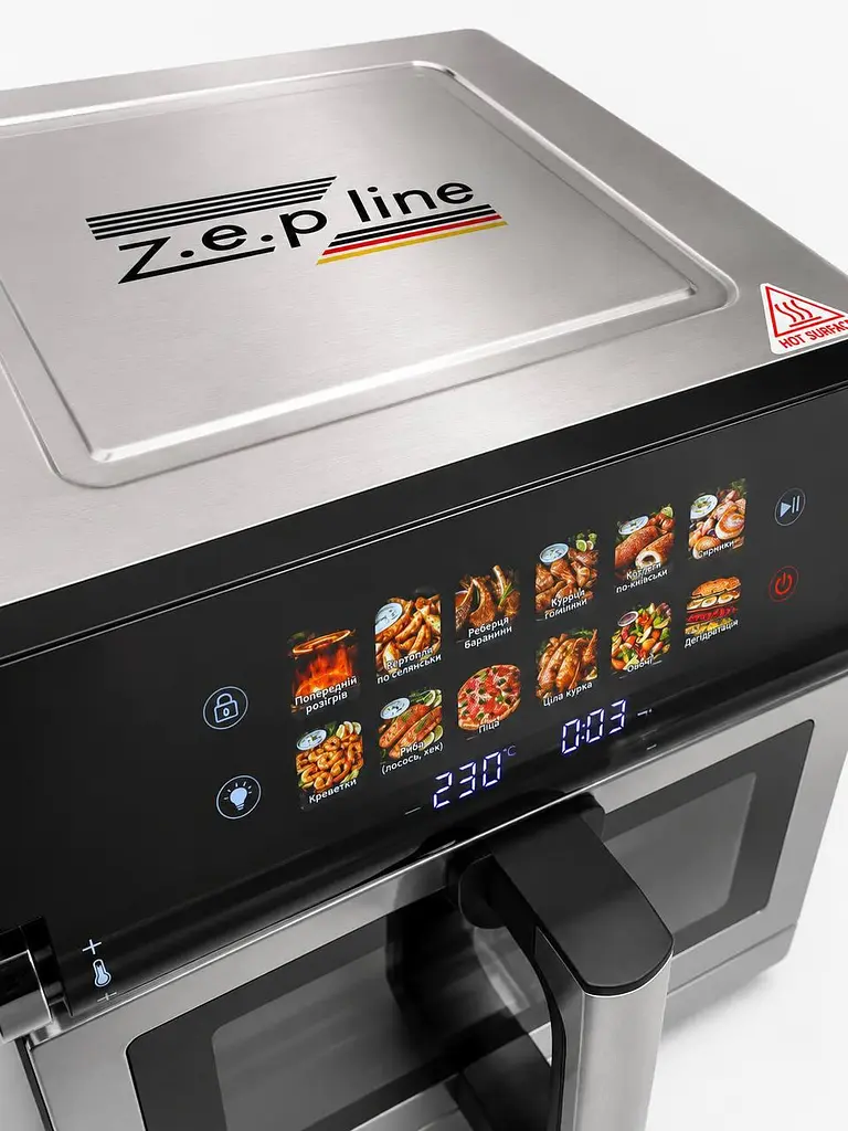 Аерофритюрниця Zepline ZP-00376 Max Pro-3, 12 програм, 4200 Вт, 13 л - фото 3