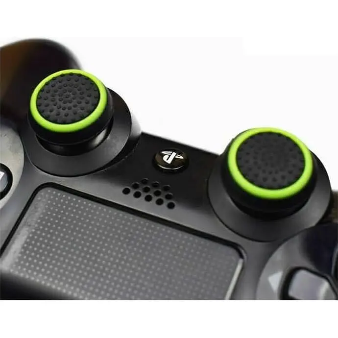 Накладки на стіки Thumb Grips 4-pack для PS4/PS5/Xbox Black Green [122997] - фото 2