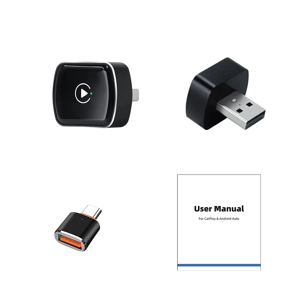 Бездротовий USB адаптер CarAIBOX EC15-GD 2в1 для Apple CarPlay та Android Auto - фото 10