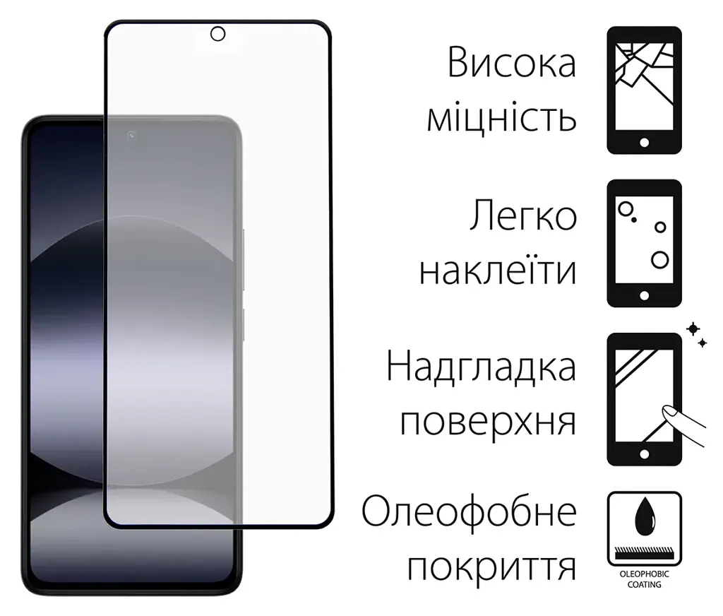 Скло захисне Dengos 2psc Kit Oppo Reno13 F 4G (DG-TG2P-73) - фото 2