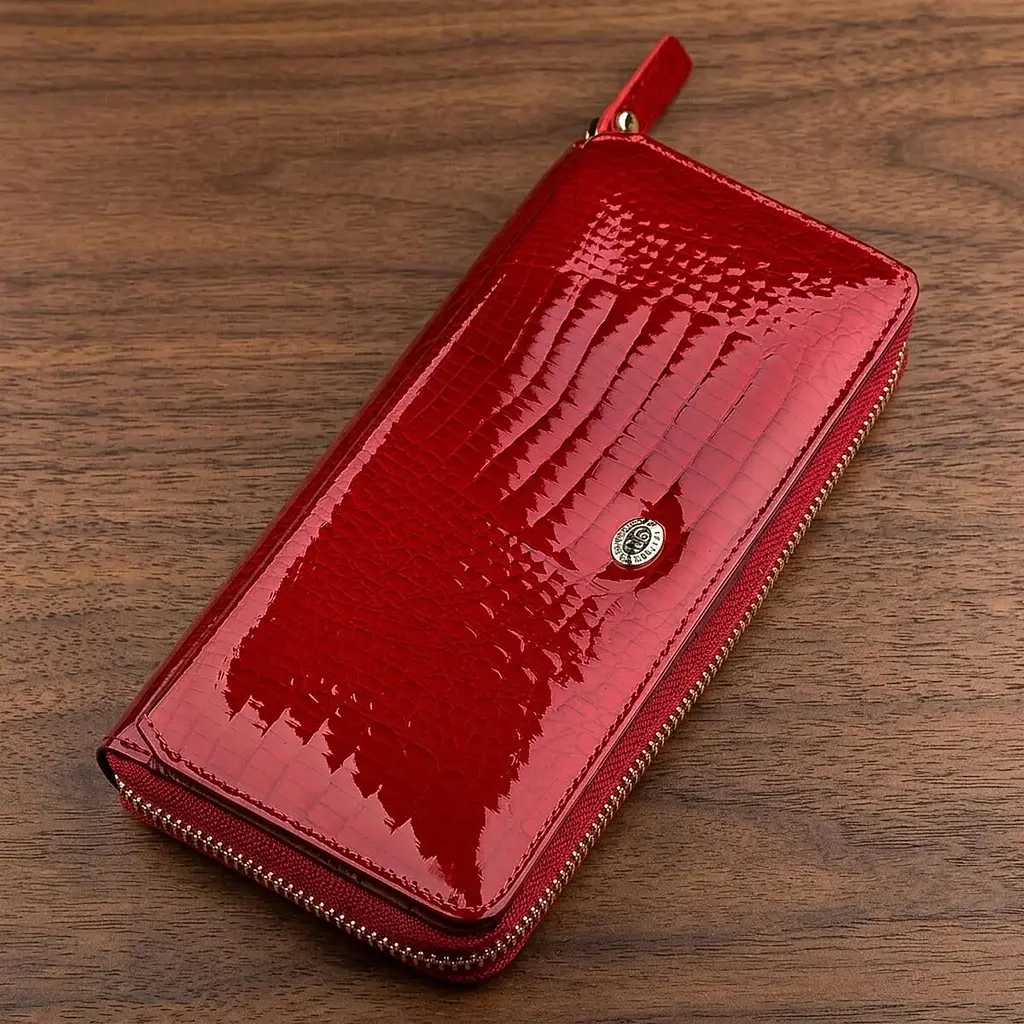Гаманець жіночий ST Leather 18436 (S7001A) місткий червоний - фото 11
