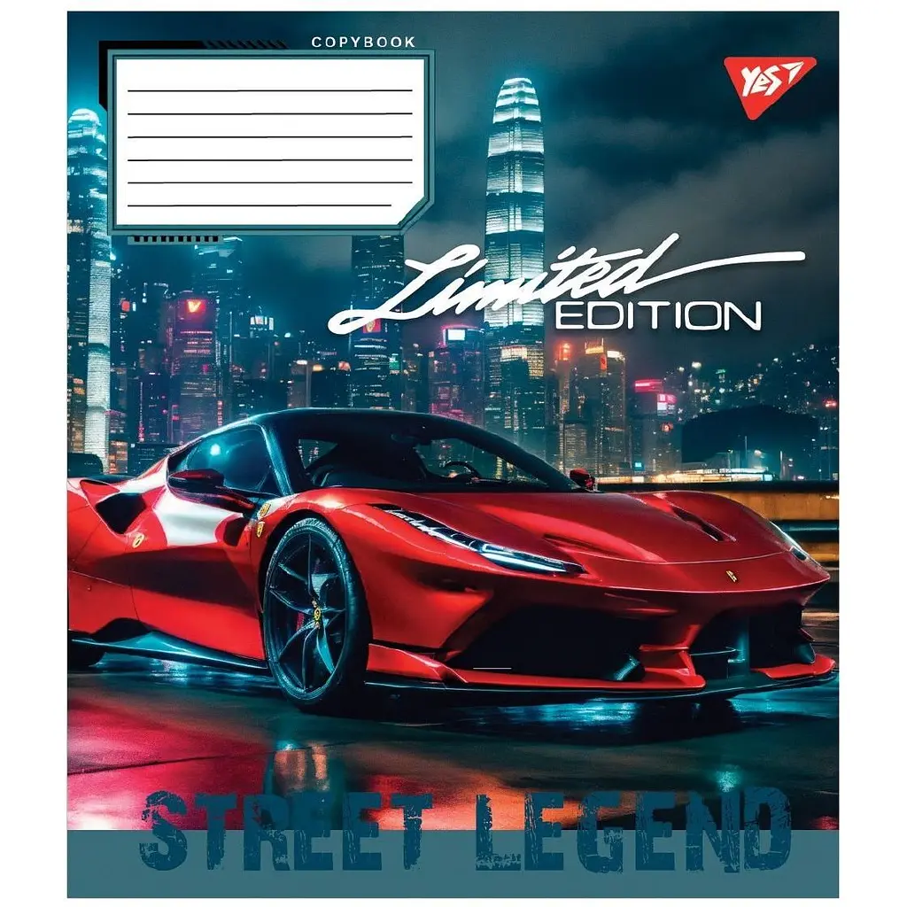 Зошит Yes Street legend А5, 12 аркушів в лінію (767903)  